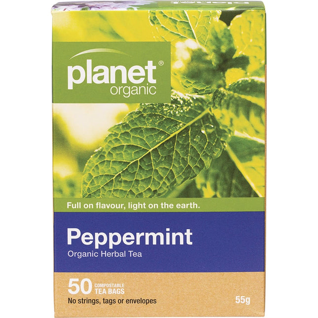 Planet Organic - Peppermint Herbal Tea Bags