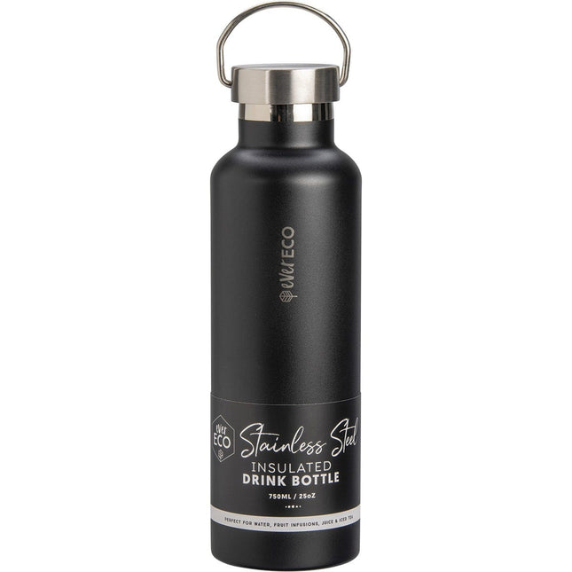 EVER ECO Insulated Stainless Steel Bottle Onyx 750ml | Water Bottle