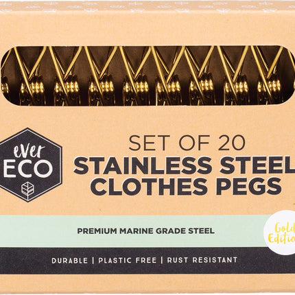 Ever Eco - Stainless Steel Clothes Pegs Premium Marine Grade
