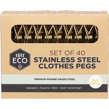 Ever Eco - Stainless Steel Clothes Pegs Premium Marine Grade