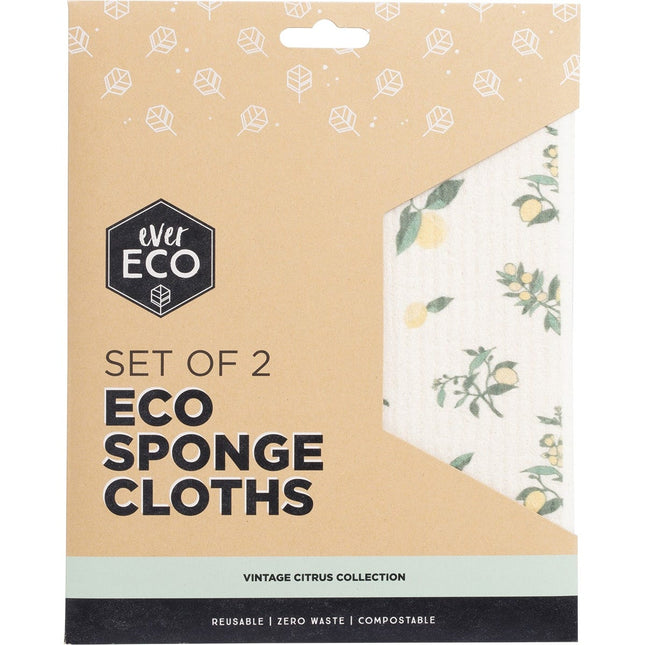 Ever Eco - Eco Sponge Cloths Vintage Citrus Collection