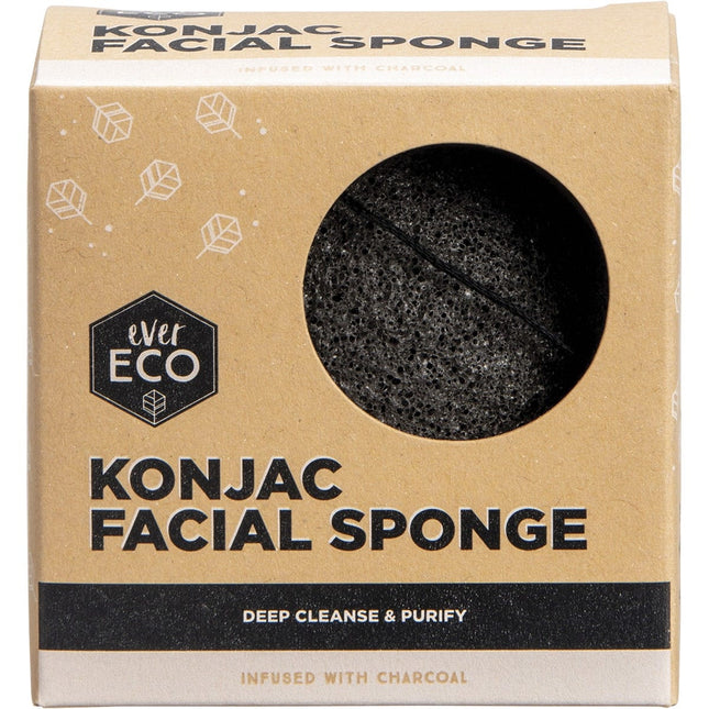 Ever Eco - Konjac Facial Sponge Charcoal