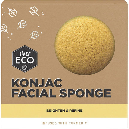 EVER ECO Konjac Facial Sponge Turmeric | Personal Care