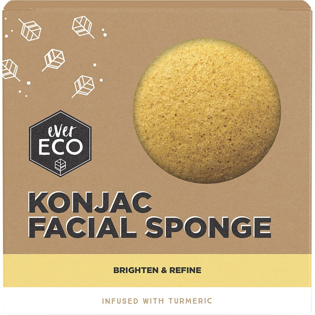 EVER ECO Konjac Facial Sponge Turmeric | Personal Care
