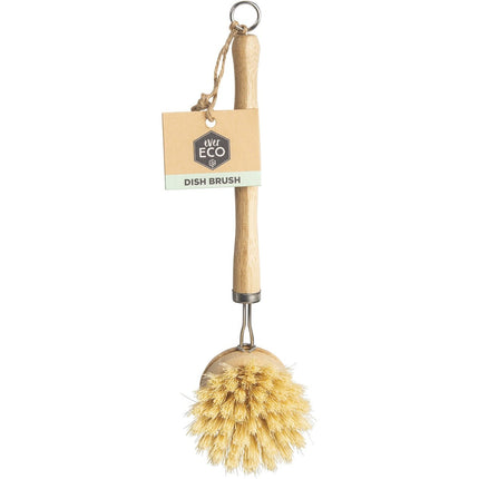 Ever Eco - Dish Brush Bamboo Handle, Sisal Bristles