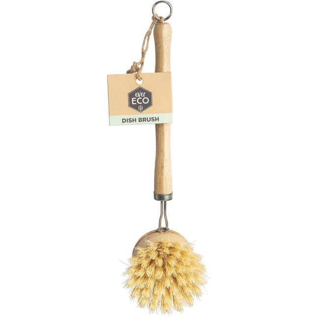 Ever Eco - Dish Brush Bamboo Handle, Sisal Bristles