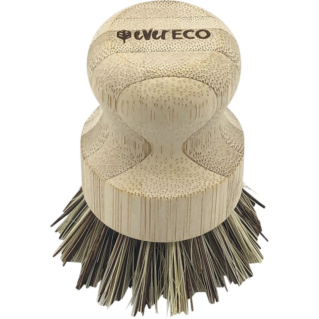 Ever Eco - Pot Scrubber Bamboo Handle, Palm Leaf Bristles