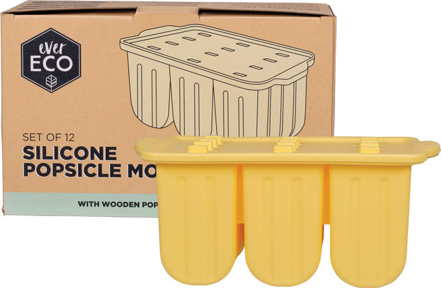 Ever Eco - Silicone Popsicle Moulds Tray of 12