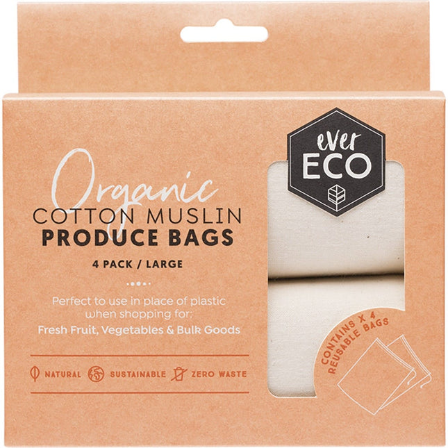 Ever Eco - Reusable Produce Bags Organic Cotton Muslin