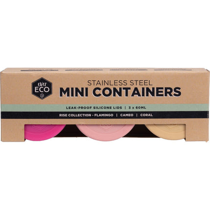 Ever Eco - Stainless Steel Mini Containers Rise Leak Proof