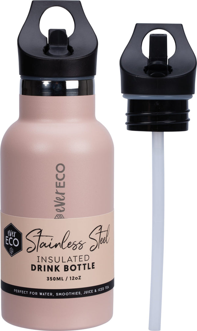 Ever Eco - Insulated Stainless Steel Bottle Rose Sip Lid - 350ml