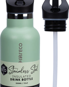 EVER ECO Insulated Stainless Steel Bottle Sage Sip Lid 350ml | Water Bottle