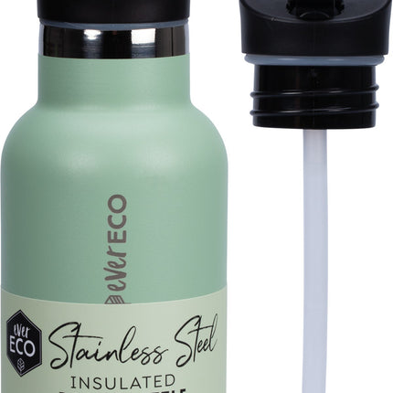 Ever Eco - Insulated Stainless Steel Bottle Sage Sip Lid - 350ml