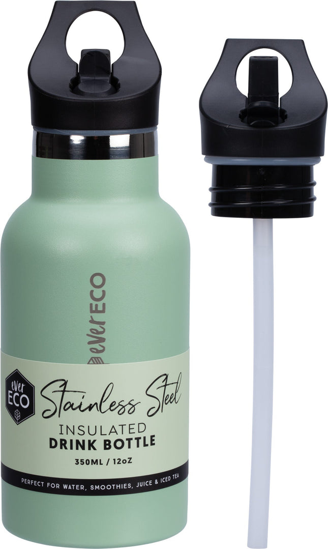 Ever Eco - Insulated Stainless Steel Bottle Sage Sip Lid - 350ml