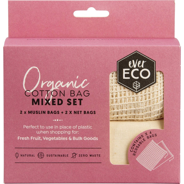 Ever Eco - Reusable Produce Bags Organic Cotton Mixed Set