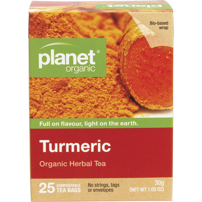 Planet Organic - Turmeric Herbal Tea Bags - 25pk