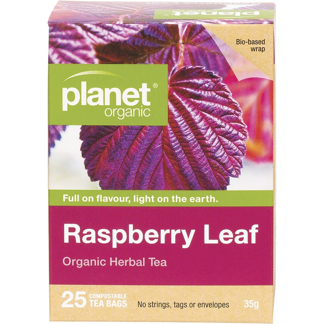 Planet Organic - Raspberry Leaf Herbal Tea Bags - 25pk