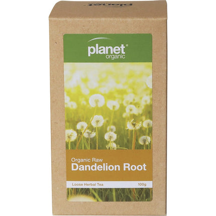 Planet Organic - Raw Dandelion Root Herbal Loose Leaf Tea - 100g