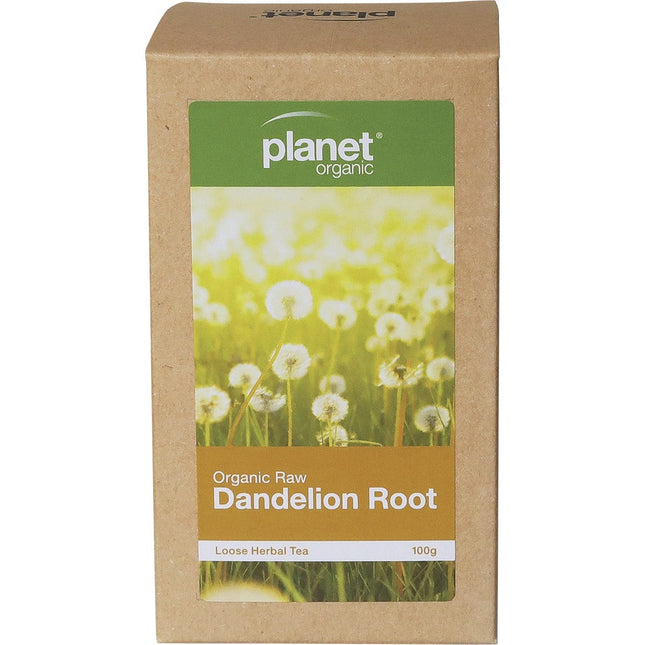 Planet Organic - Raw Dandelion Root Herbal Loose Leaf Tea - 100g