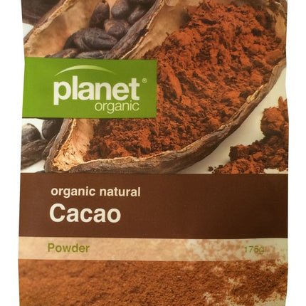 PLANET ORGANIC CACAO POWDER 175G
