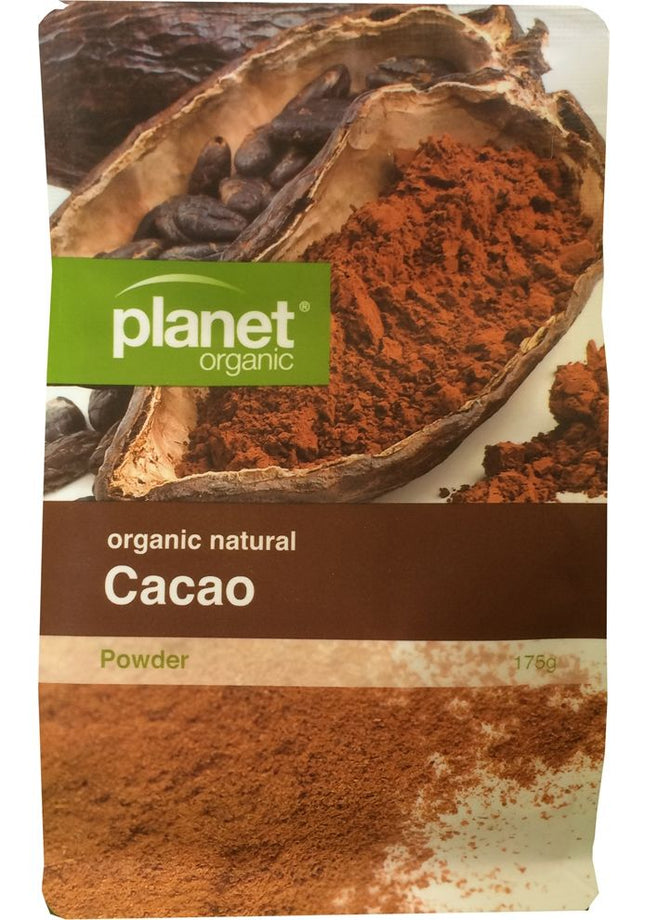 PLANET ORGANIC CACAO POWDER 175G