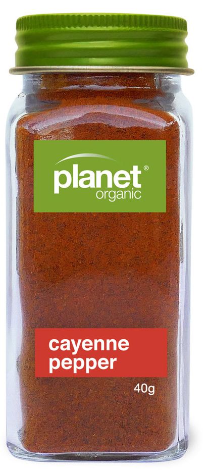 PLANET ORGANIC CAYENNE PEPPER GROUND 40G