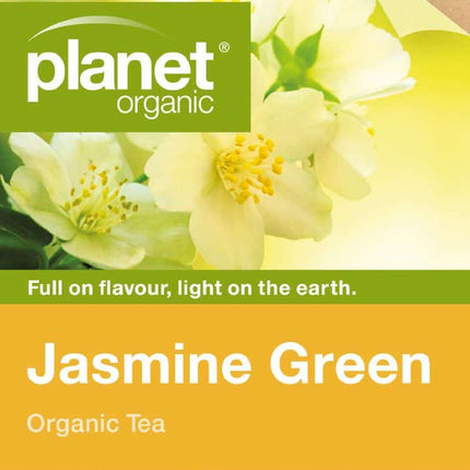 PLANET ORGANIC TEA JASMINE GREEN X 25 TEA BAGS