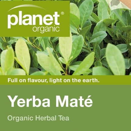 PLANET ORGANIC TEA YERBA MATE X 25 TEA BAGS
