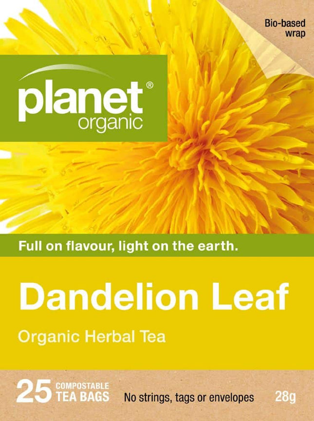 PLANET ORGANIC TEA DANDELION X 25 TEA BAGS