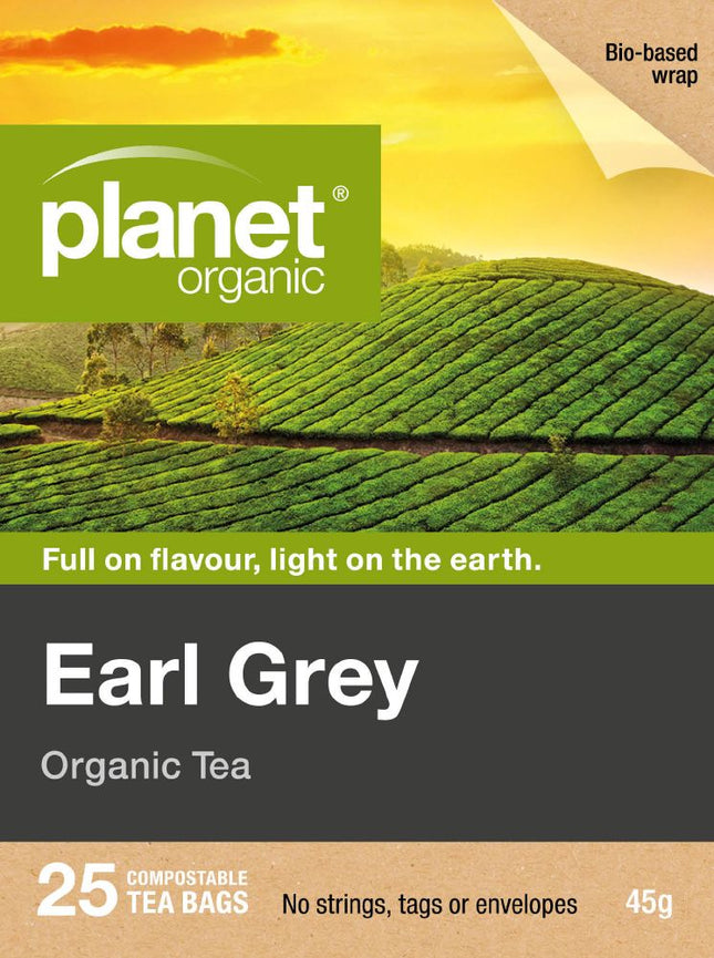 PLANET ORGANIC TEA EARL GREY X 25 TEA BAGS