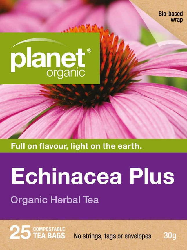 PLANET ORGANIC TEA ECHINACEA PLUS X 25 TEA BAGS