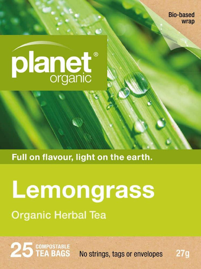 PLANET ORGANIC TEA LEMON GRASS X 25 TEA BAGS
