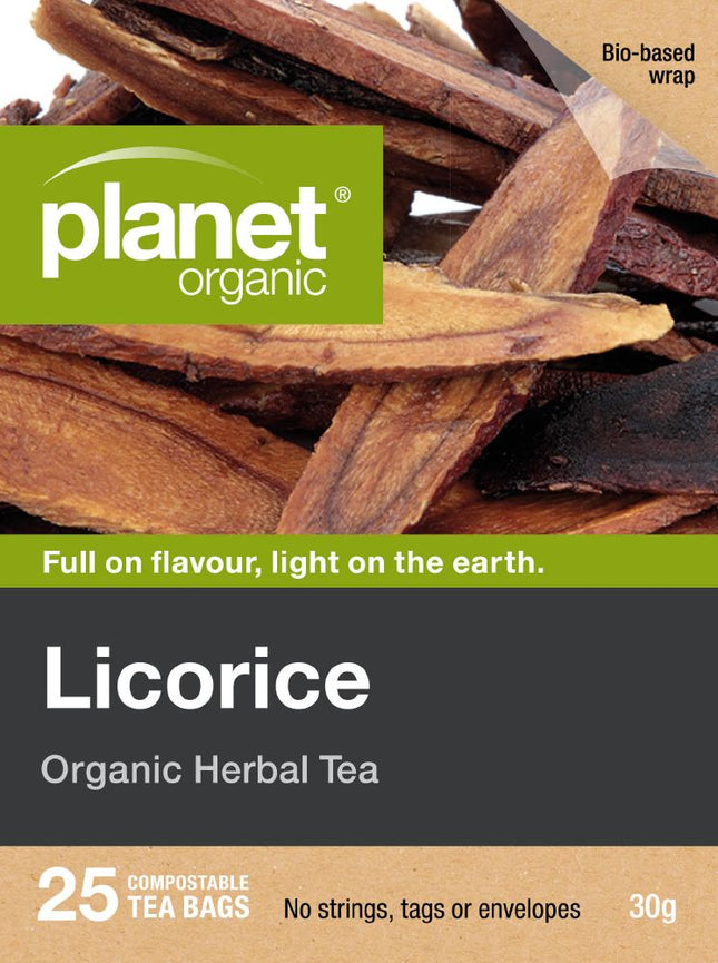 PLANET ORGANIC TEA LICORICE X 25 TEA BAGS