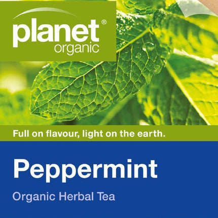 PLANET ORGANIC TEA PEPPERMINT X 25 TEA BAGS