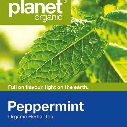 PLANET ORGANIC TEA PEPPERMINT X 50 TEA BAGS