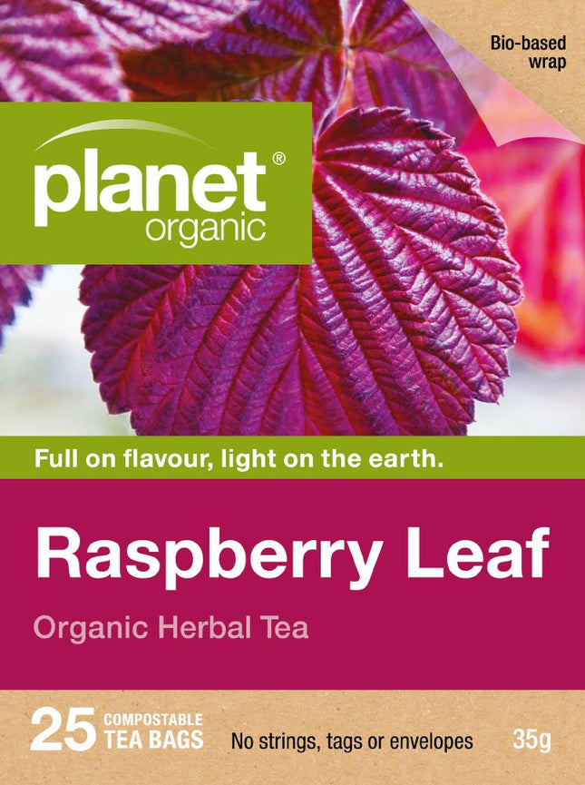 PLANET ORGANIC TEA RASPBERRY LEAF X 25 TEA BAGS