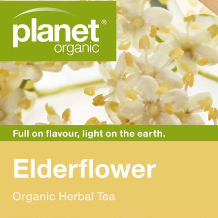 PLANET ORGANIC TEA ELDERFLOWER X 25 TEA BAGS