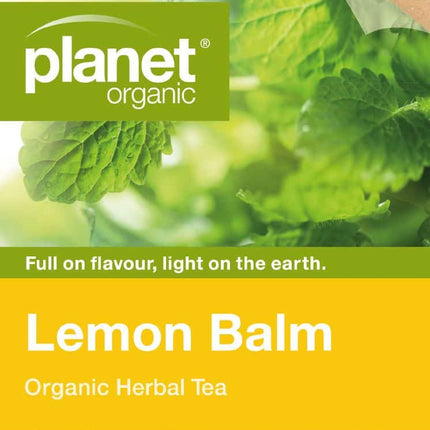 PLANET ORGANIC TEA LEMON BALM X 25 TEA BAGS