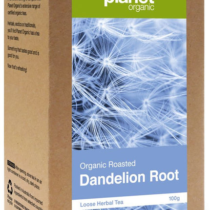 PLANET ORGANIC TEA DANDELION ROOT LOOSE LEAF 100G