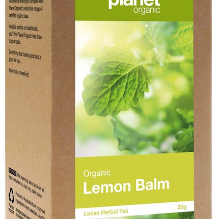PLANET ORGANIC TEA LEMON BALM LOOSE LEAF 20G