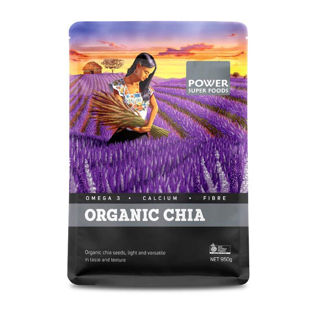 POWER SUPER FOODS CHIA SEEDS RAW ORGANIC 950G