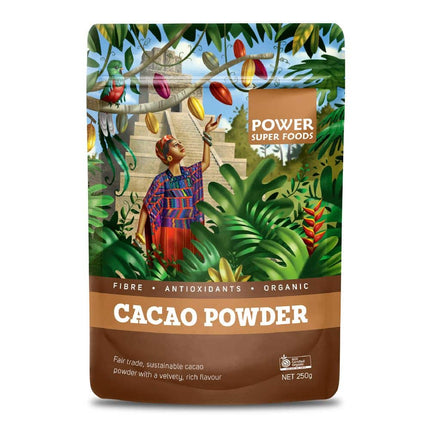 POWER SUPER FOODS CACAO POWDER ORGANIC 250G