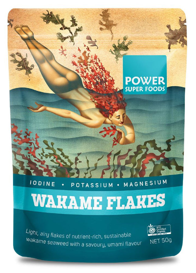 POWER SUPER FOODS WAKAME FLAKE ORGANIC 50G