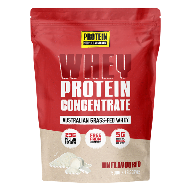 Protein Supplies Australia WPC Whey Protein Concentrate Unflavoured 500g