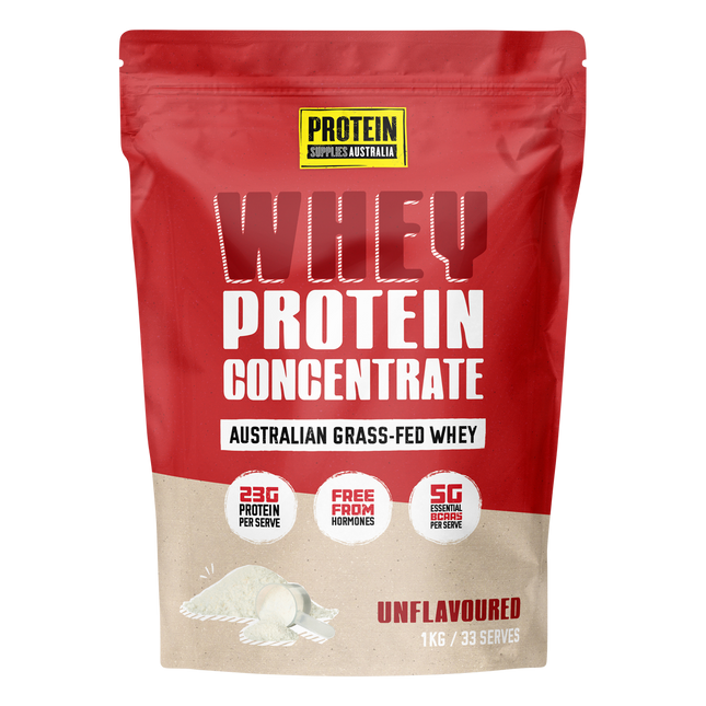 Protein Supplies Australia WPC Whey Protein Concentrate Unflavoured 1kg