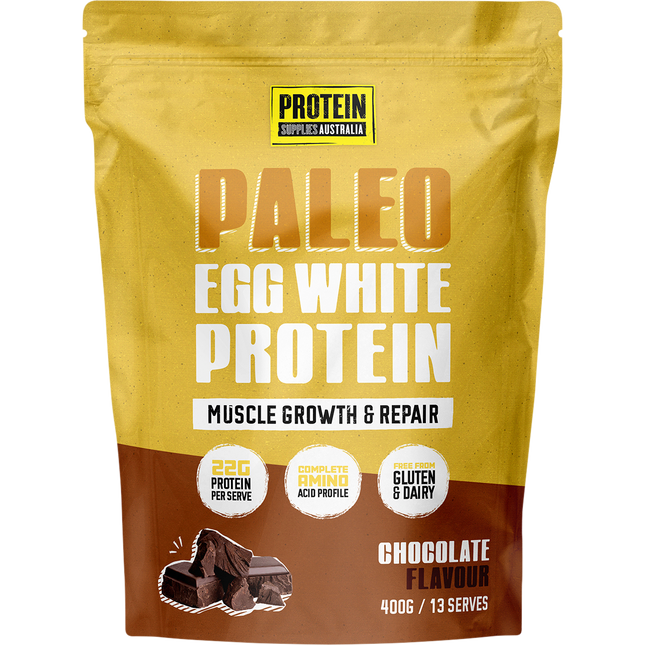 Protein Supplies Australia Paleo Egg White Protein Chocolate 400g