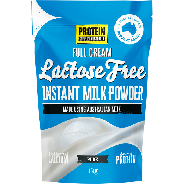 Protein Supplies Australia Instant Milk Powder Lactose Free 1kg