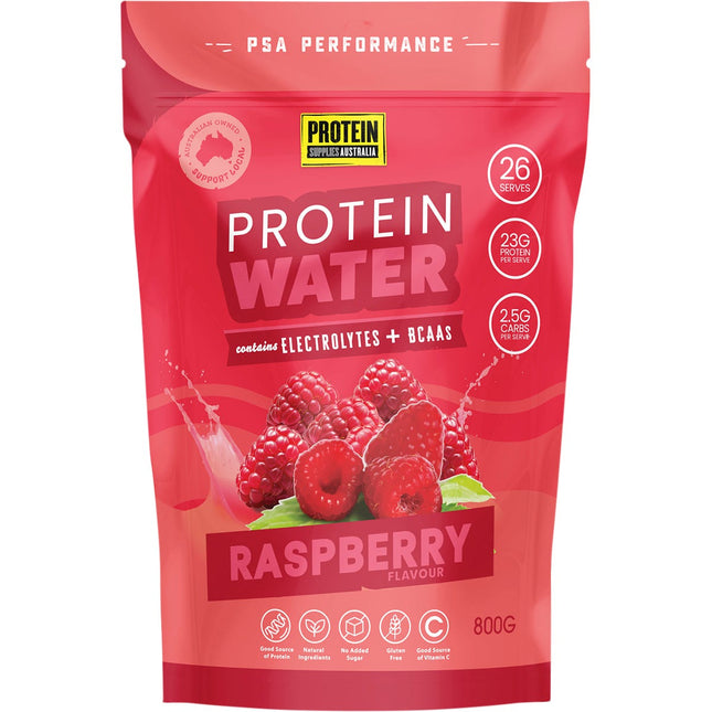 Protein Supplies Australia - Protein Water Raspberry - 800g