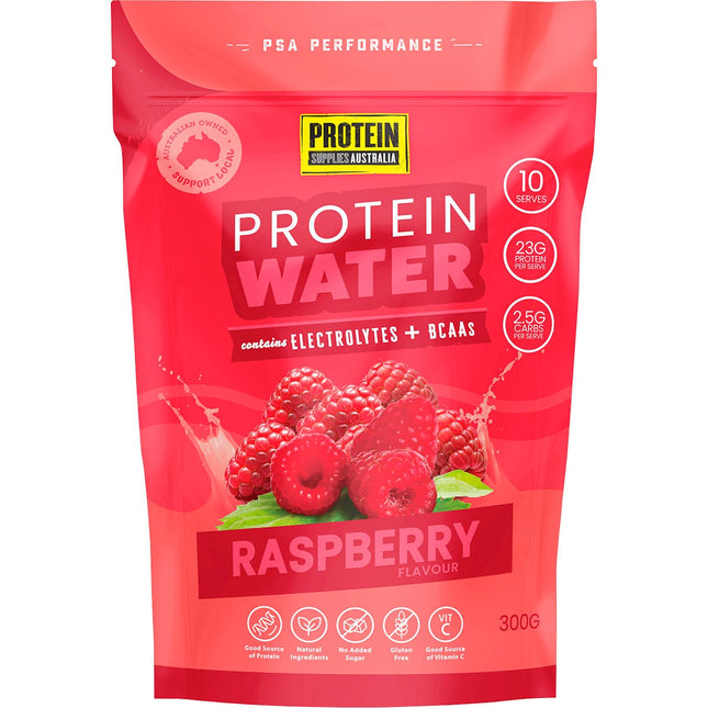 Protein Supplies Australia - Protein Water Raspberry - 300g