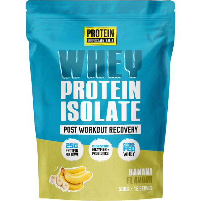 Protein Supplies Australia WPI Whey Protein Isolate Banana 500g